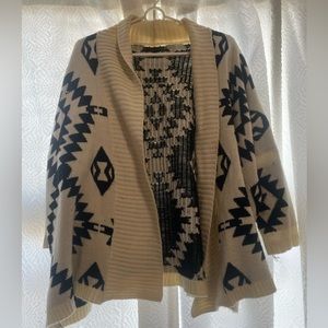 Oversized Aztec cardigan